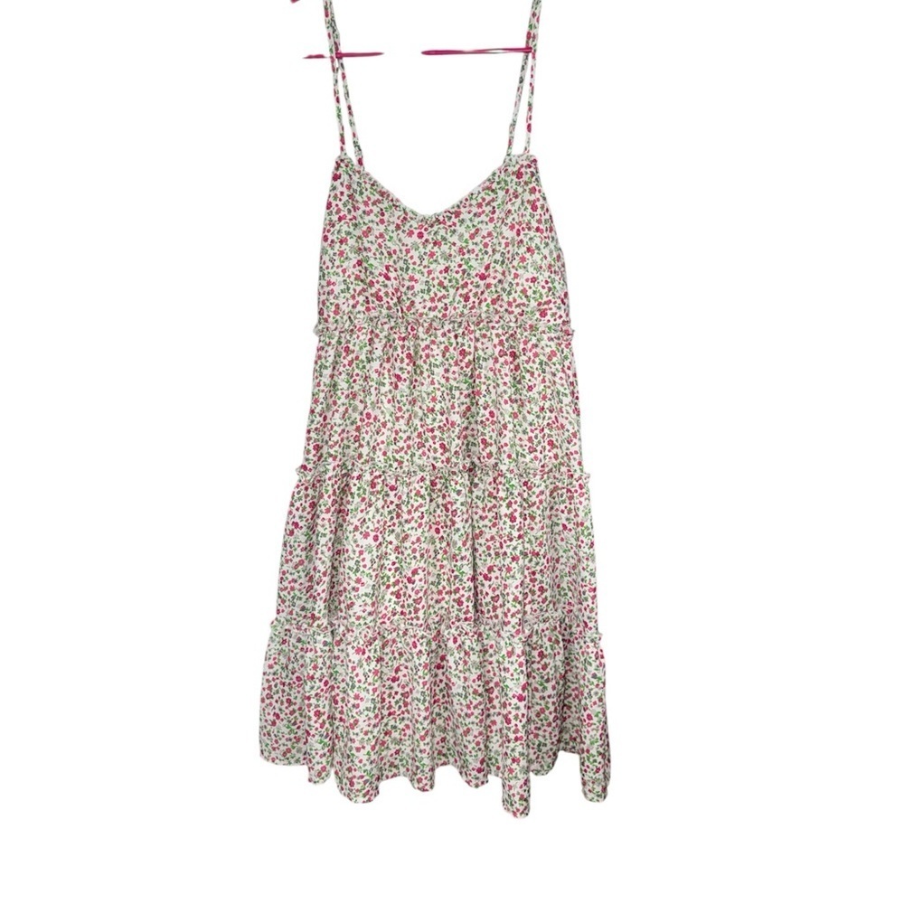 Bailey blue Floral Spaghetti Strap Dress size medium tiered